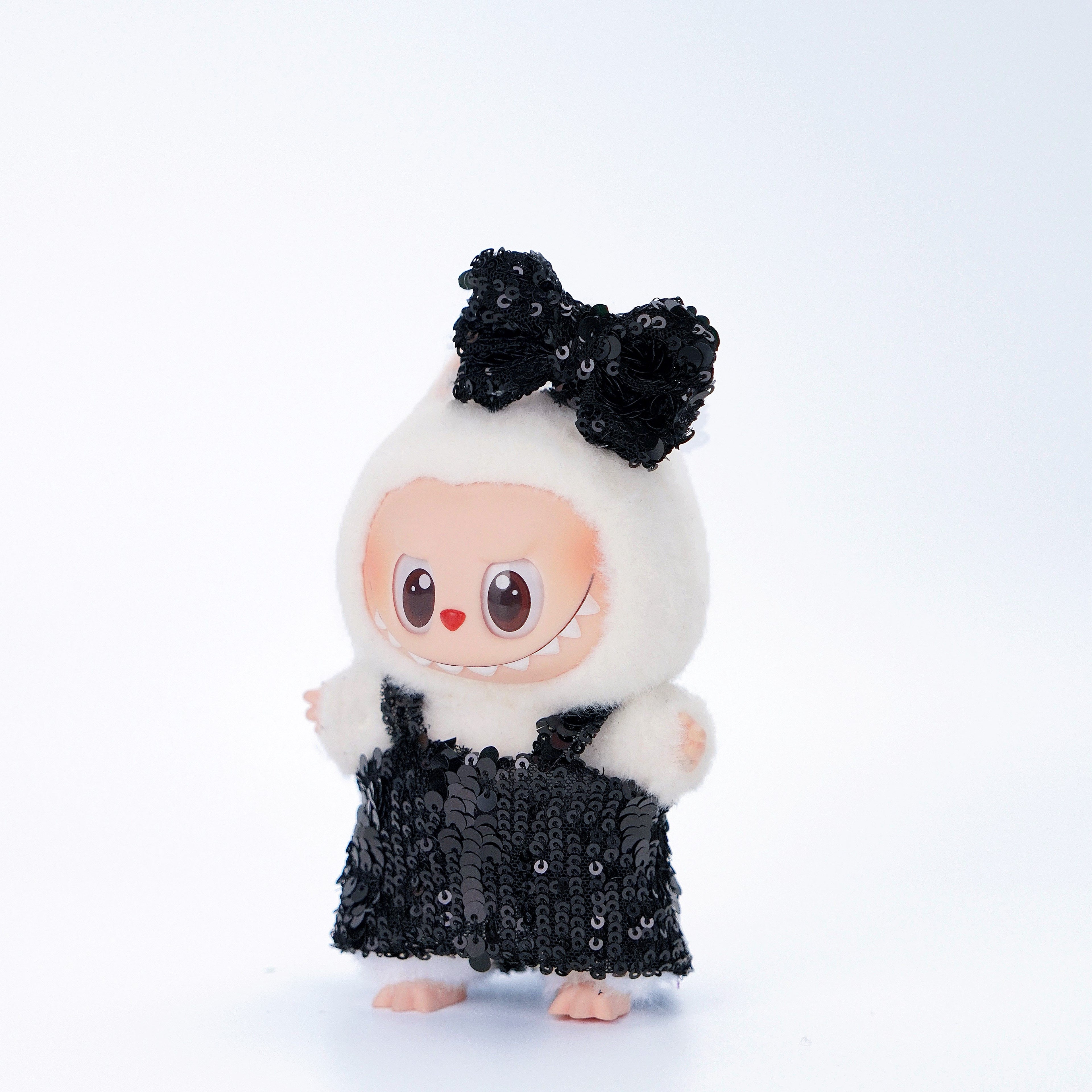 Fairy Sparkle Doll Outfit – Plush Dress with Sequin Bow