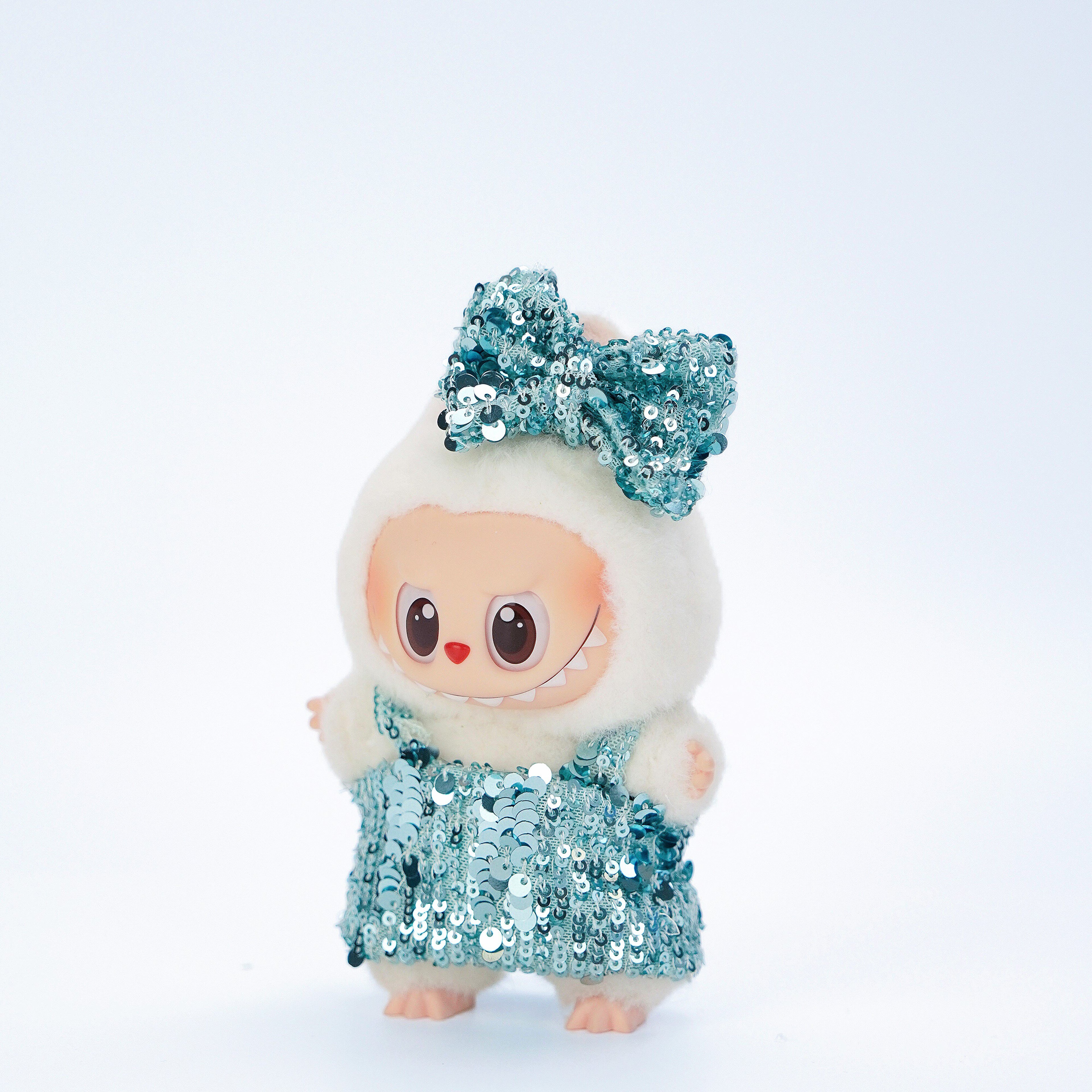 Fairy Sparkle Doll Outfit – Plush Dress with Sequin Bow