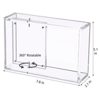 Rotating Acrylic Display Case for Blind Box Figures & Collector Cards