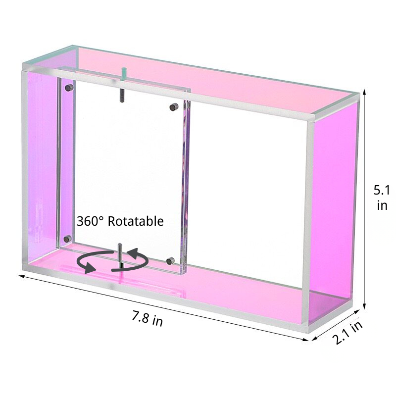 Rotating Acrylic Display Case for Blind Box Figures & Collector Cards