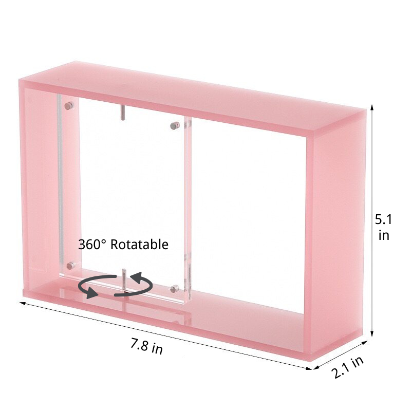Rotating Acrylic Display Case for Blind Box Figures & Collector Cards