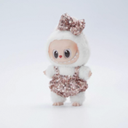 Fairy Sparkle Doll Outfit – Plush Dress with Sequin Bow
